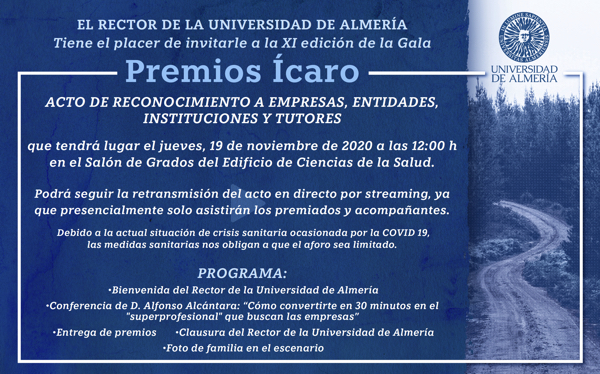 You are currently viewing PVpharm invited to ICARO Awards from University of Almería