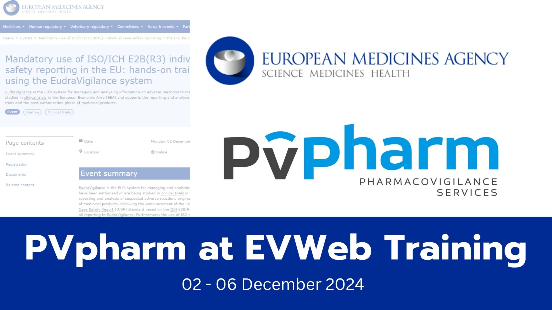 You are currently viewing PVpharm at Upcoming EVWeb Training – This December!